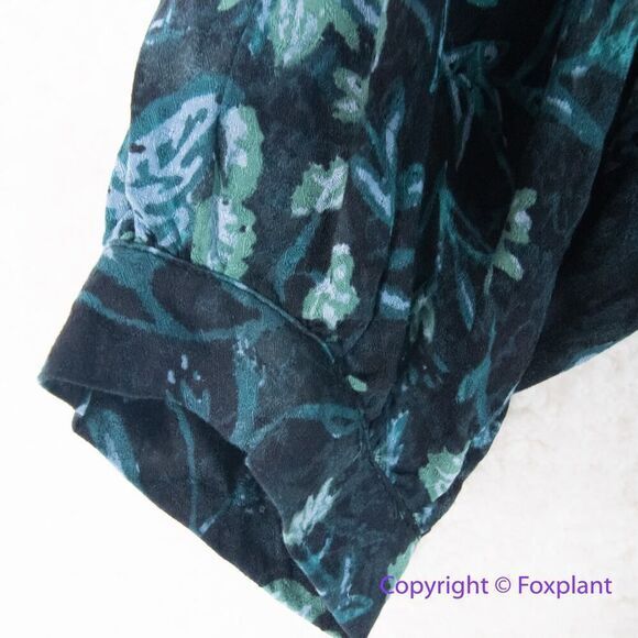 New! Free People Dance ‘Til Dawn Green Black Floral‎ Romper, size S - Picture 7 of 14